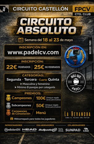 CIRCUITO CLUB CASTELLÓN MÁSQUEPADEL